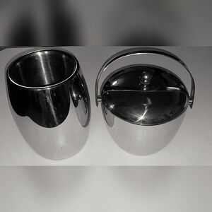 Mirror Finish Ice Bucket And Wine Cooler Set